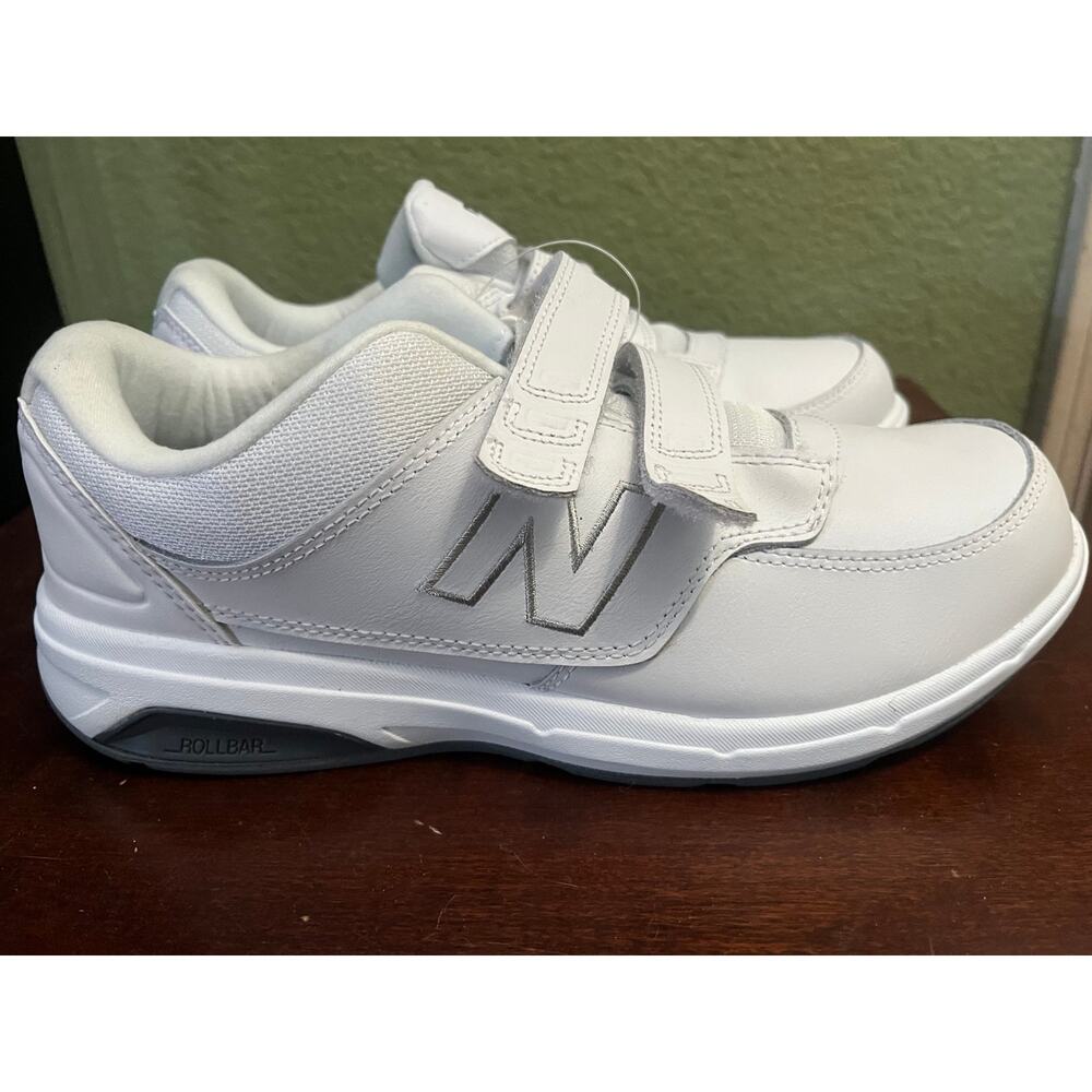 New Balance 813 White Hook Loop Walking Shoes Men’s Size 7.5 2E Wide NWOT